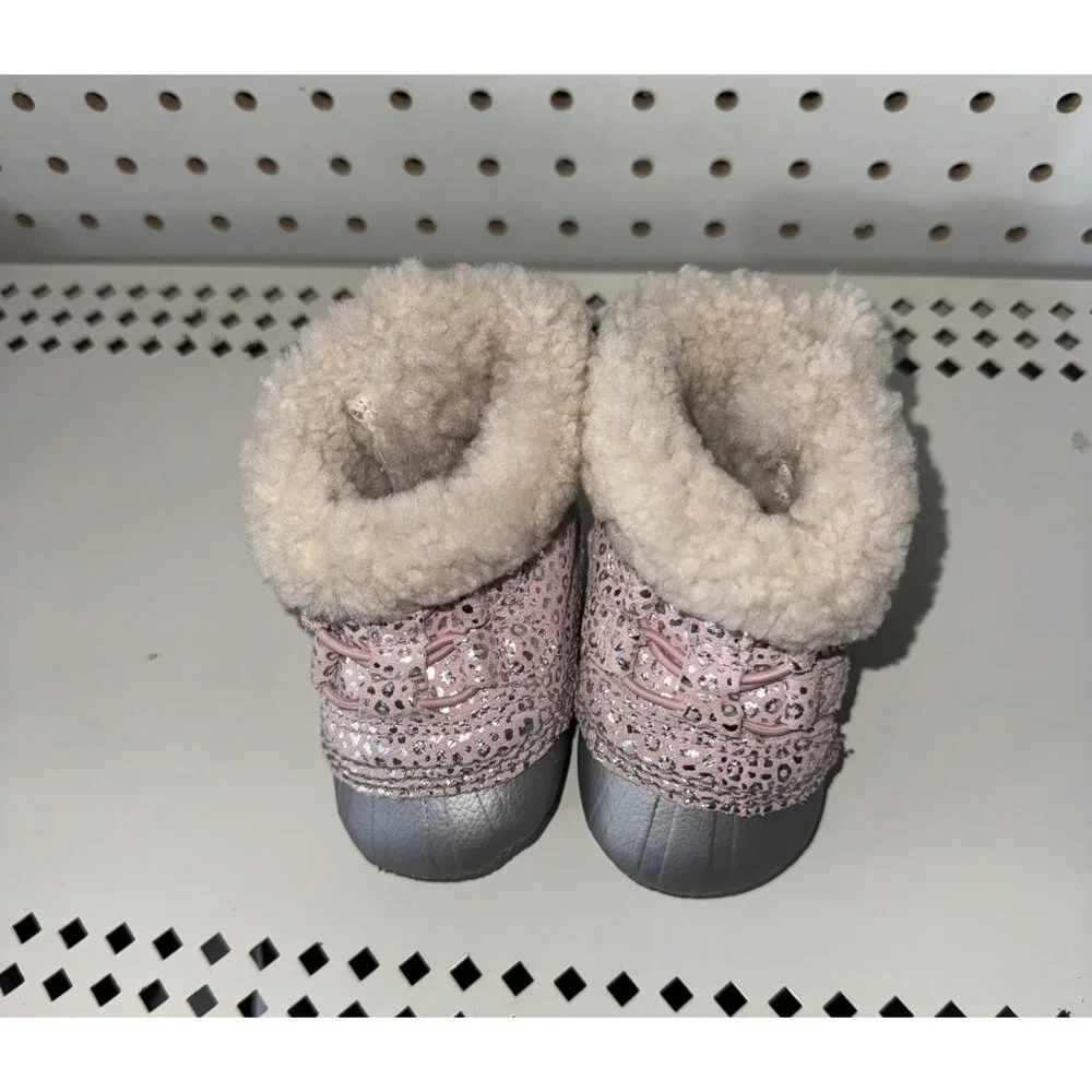 Sorel Caribootie II Girls Baby Infant Winter Crib Booties Size 3 (6-12 Months)